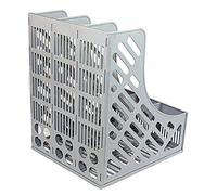 Gemini_mall 3 Sections Magazine File Holder Rack Home Office Document Storage Desk Organizer Tidy, Grey