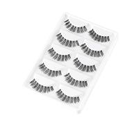 Gemini_mall® 5 Pairs Handmade Soft Makeup False Eyelashes Natural Look Fake Eye Lash Extension Multipack