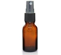 Gemini_mall 50ML Amber Glass Spray Bottle with Black ATOMISER Sprays,Refillable Container for Essential Oil/Aromatherapy Use