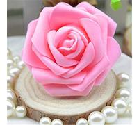 Gemini_mall® 50pcs Foam Rose Heads Baby Pink Artificial Flower Wedding Bride Bouquet Party Decor DIY