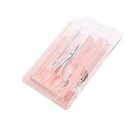 Gemini_mall® 5pcs/set Eyebrow Razor Shaper Cheek Facial Hair Remover Shaver Women’s Trimmer Shaving Grooming Kit, Including Comb, Scissor, Ear Spoon and Replace Blade (Light Pink)