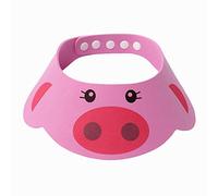 Gemini_mall Adjustable Soft Kids Children Baby Shampoo Bath Shower Cap Hat Wash Hair Waterproof Shield - Green