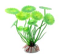 Gemini_mall® Artificial Grass Plastic Water Plant for Aquarium Fish Tank Decoration Ornament (Green#5)