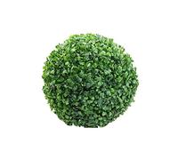 Gemini_mall® Artificial Green Leaf Flower Topiary Ball, 18cm Diameter