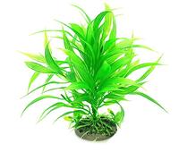 Gemini_mall® Artificial Plant Plastic Grass Water Plants Aquarium Plant Fish Tank Decor Ornament Decoration (Green#1)