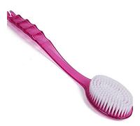 Gemini_mall® Bath Brush Back Scrubber Long Handle Shower Body Brush (Rose Red)