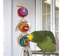 Gemini_mall® Bird Chew Toy for Parrot Macaw African Grey Budgie Parakeet Cockatiels Conure Lovebird Cockatoo Amazon Cage Toy