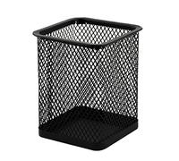 Gemini_mall® Black Wire Mesh Pen Pencil Holder Pot Desk Tidy Organizer Container (Black Rectangle)