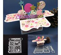 Gemini_mall Box DIY Embossing Cutting Dies Birthday Festival Greeting Card Art Decor