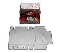 Gemini_mall Candy Gift Box Metal Cutting Dies DIY Scrapbooking Embossing Cards Punch Stencil Paper Card Making Silver