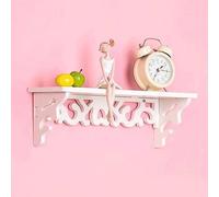 Gemini_mall® Chic Style Floating Wall Shelves Bookshelf White Wall Mounted Decorative Display Wall Shelf Storage Rack. (S (36 * 8cm), White)