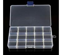 Gemini_mall® Compact Adjustable 15 Compartment Plastic Crafts Storage Box Jewelry Case Tool Container