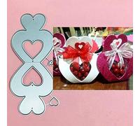 Gemini_mall® Cutting Dies, Candy Favour Gift BoxCutting Dies Metal Embossing Stencil For Scrapbooking DIY Album Paper Card Art Craft Decor Wedding Christmas Birthday Card Making Mold Tool Gifts