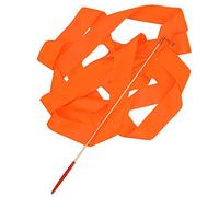 Gemini_mall® Dance Ribbon Rhythmic Gymnastic Ribbon for Kids, Baton Twirling, Dancing Streamers (Orange)