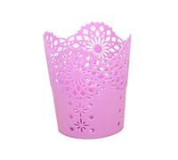 Gemini_mall® Desktop Pen Vase Pencil Pot Makeup Brush Holder Stationery Desk Tidy Organizer (Purple)