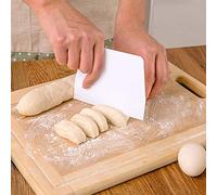 Gemini_mall Dough Cutter Scraper Dough Bowl Scrapers Plastic Dough Icing Fondant Scraper Cake Decorating Kitchen Baking Tool 2pcs