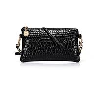 Gemini_mall® Fashion Women Shoulder Bag Tote Messenger Mini PU Leather Crossbody Satchel Handbag (Black)