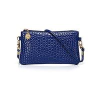 Gemini_mall® Fashion Women Shoulder Bag Tote Messenger Mini PU Leather Crossbody Satchel Handbag (Blue)