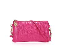 Gemini_mall® Fashion Women Shoulder Bag Tote Messenger Mini PU Leather Crossbody Satchel Handbag (Pink)