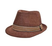 Gemini_mall® Kids Fedora Trilby Hat Sun Hat Jazz Cap with Matching Band