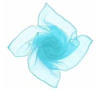 Gemini_mall® Lovely Colours Fashion Plain Square Chiffon 50s neck Scarf Head Scarves 70 cm * 70cm (Light Blue)