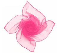 Gemini_mall® Lovely Colours Fashion Plain Square Chiffon 50s neck Scarf Head Scarves 70 cm * 70cm (Rose Red)