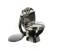 Gemini_mall® Men's Gift Toilet design Pendant Charm Key Chain Key Fob Key Ring Silver Alloy (Toilet)