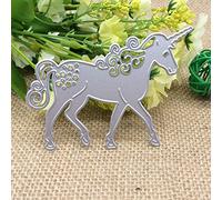 Gemini_mall Merry Christmas DIY Cutting Dies Stencil for DIY Album Card Christmas Party Decoration Unicorn Horse