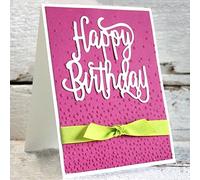 Gemini_mall® Metal Happy Birthday Cutting Dies Stencils for DIY Scrapbooking Album Paper Card Embossing Craft (Happy Birthday)
