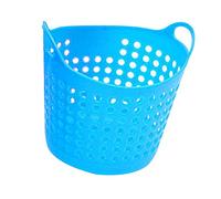 Gemini_mall Mini Debris Basket Storage Desktop Pot Portable Pencil Holder Makeup Brush Holder Multi-Purpose Organizer (Blue)