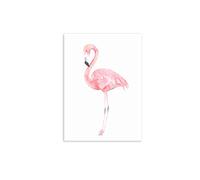 Gemini_mall® Modern Abstract Canvas Oil Painting Pink Flamingo Picture Frameless Wall Art Print for Bedroom Living Room Home Decorations (30x40cm, B)