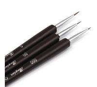 Gemini_mall® Nail Art Brushes- Professional Nail Art Brushes- Nail Art Brush Pen, Detailer, Liner - Set of 3 (3pcs)