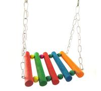 Gemini_mall® Pet Bird Parrot Parakeet Budgie Cockatiel Cage Hammock Swing Toy Hanging Toy (Random Colour)