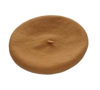 Gemini_mall® Plain Beret Hat Wool French Beret Winter Autumn Women | Girls Fashion Hats (Camel)
