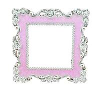 Gemini_mall® Plastic Square Luxurious Light Switch Stickers Cover Home Decoration Sticker (Pink)
