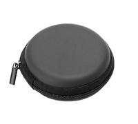 Gemini_mall® Portable Carrying Case Bag for Earphones Headphones (Black)