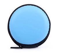 Gemini_mall® Portable Carrying Case Bag for Earphones Headphones (Blue)