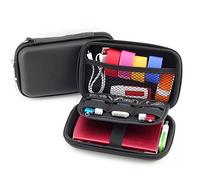 Gemini_mall® Portable Hard Drive Case, EVA Carry Case for 2.5 Inch External Hard Drive Hard Black Carrying Case (Black)