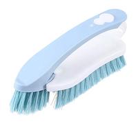 Gemini_mall Scrubbing Brush with Handle, Bathroom Kitchen Carpet Floor Car Household Cleaning Brush 2 in 1 Design Brushes Random Color