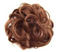 Gemini_mall® Scrunchy Scrunchie Hair Bun Updo Hairpiece Hair Ribbon Ponytail Extensions Hair Extensions Wavy Curly Messy Hair Bun Extensions Donut Hair Chignons Hair Piece Wig (Light Auburn 20#)
