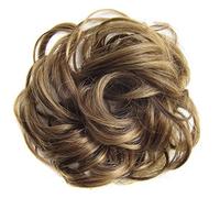 Gemini_mall® Scrunchy Scrunchie Hair Bun Updo Hairpiece Hair Ribbon Ponytail Extensions Hair Extensions Wavy Curly Messy Hair Bun Extensions Donut Hair Chignons Hair Piece Wig (Blonde mix 11#)