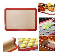 Gemini_mall® Silicone Baking Mats Non-stick Non-slip Washable Reusable Heat-resistant BPA Free Oven Baking Tray Liner (Pack of 1)