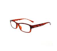 Gemini_mall® Spring Hinges Vintage Rectangular Reading Glasses Men Women Reader, 1.00, 1.50, 2.00, 2.50, 3.00, 3.50, 4.00 (+3.00, Red)