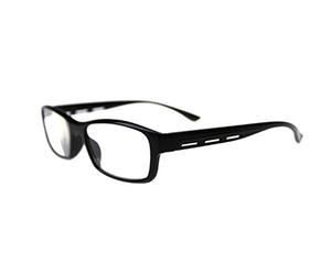 Gemini_mall® Spring Hinges Vintage Rectangular Reading Glasses Men Women Reader, 1.00, 1.50, 2.00, 2.50, 3.00, 3.50, 4.00 (+1.500, Black)