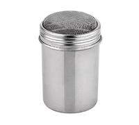 Gemini_mall® Stainless Chocolate Shaker Icing Sugar Salt Cocoa Flour Coffee Sifter with Lid (Stainless Steel Shaker)