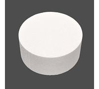 Gemini_mall® Styrofoam Foam 6" Round Cake Dummy Modelling Sugarcraft Flower Wedding Decor (White, 6 inch)