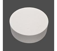Gemini_mall® Styrofoam Foam 8" Round Cake Dummy Modelling Sugarcraft Flower Wedding Decor (White, 8 inch)