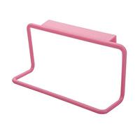 Gemini_mall Towel Rack Hanging Holder Organizer Bathroom Kitchen Cabinet Cupboard Hanger Pink