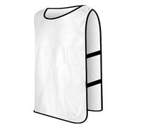 Gemini_mall® Training Bibs/Vests Sports Bibs Football Soccer Rugby Sports Bibs 13 Colours & 2 Sizes (White, Adult Size (63cm x 43cm))