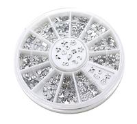 Gemini_mall Transparent Diamante Rhinestone Crystal Nail Art Decal Tips Glitters Stickers